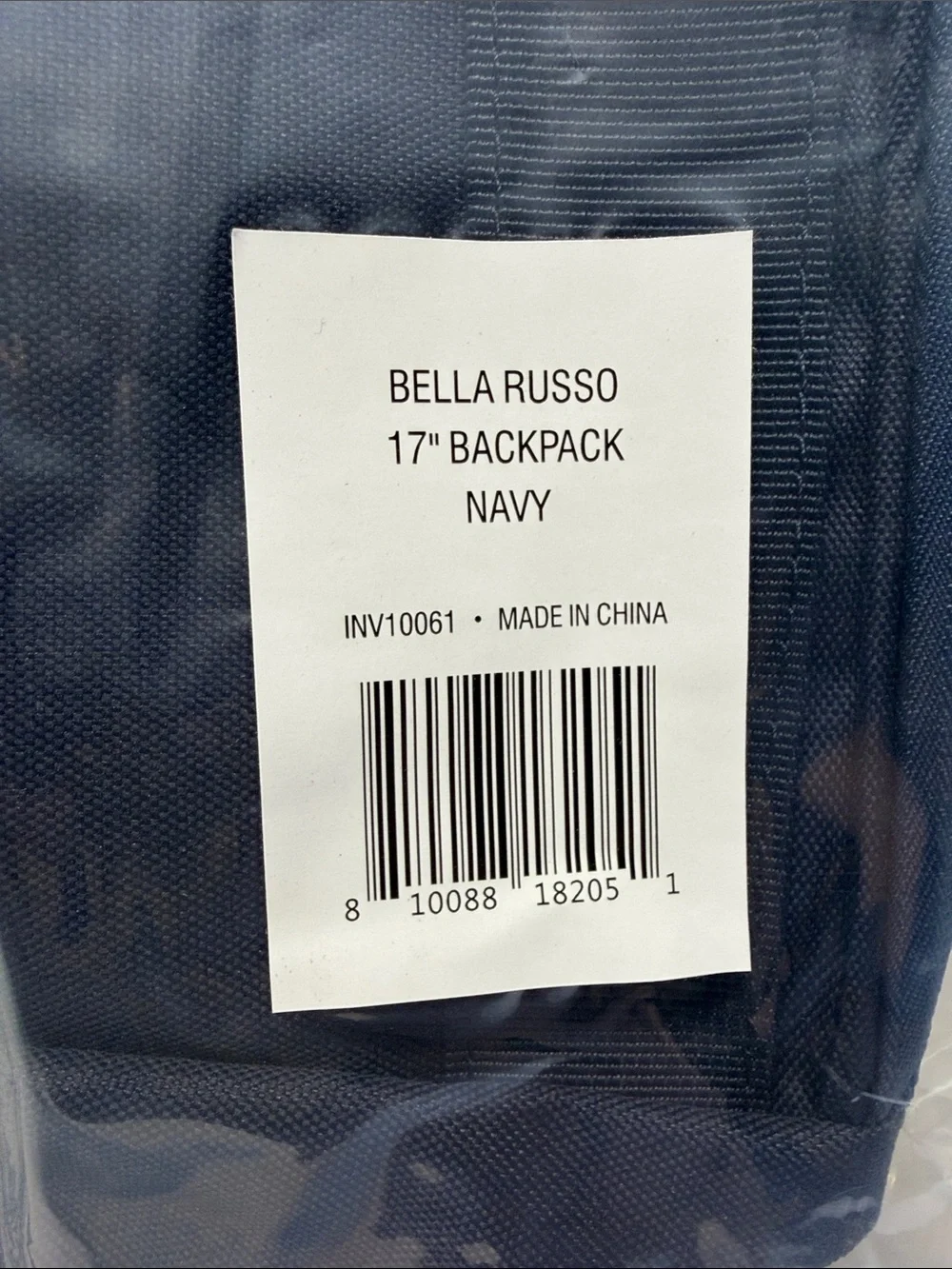 Classic Navy Men's Backpack by Bella Russo
